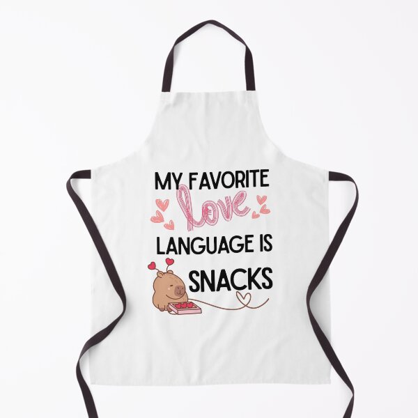 Item preview, My Favorite love Language Is Snacks | Cute Capybara Valentine's Design designed and sold by luckyhue.