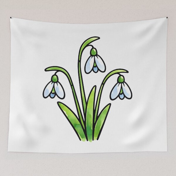 Item preview, Snow Drop Flower designed and sold by GraphicsClub.