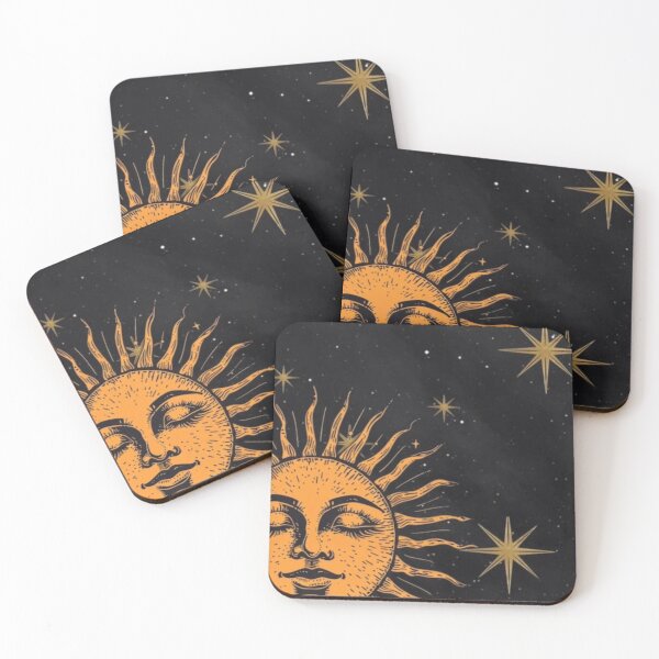Item preview, Sun and moon whimsigoth with stars designed and sold by BrontesWhimsyStore.