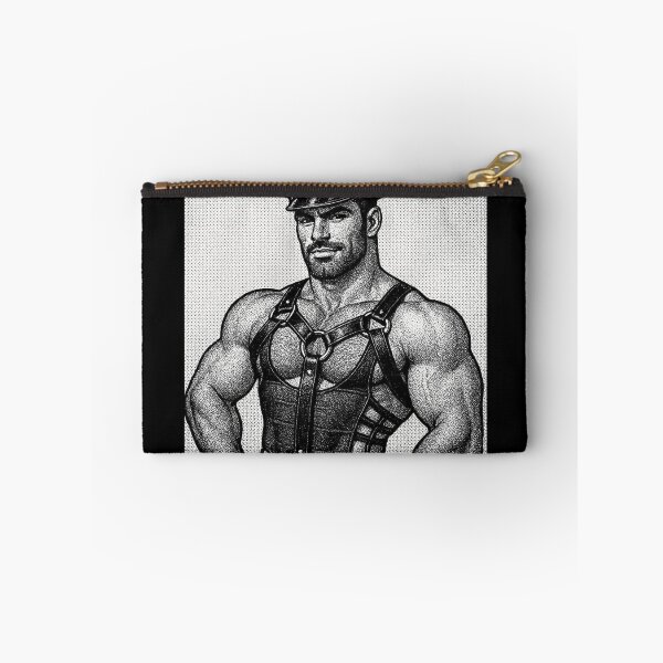 Item preview, Gay Leather Bar Berlin Leder Military Pride Tom of Finland Tribute Pointillism Graphic Design designed and sold by ItsAKinkThing.