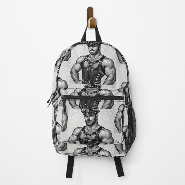 Item preview, Gay Leather Bar Berlin Leder Military Pride Tom of Finland Tribute Pointillism Graphic Design designed and sold by ItsAKinkThing.