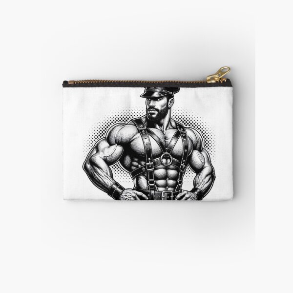 Item preview, Gay Gods Of Leather San Francisco Tom of Finland Tribute Pointillism Pop Art Design designed and sold by ItsAKinkThing.