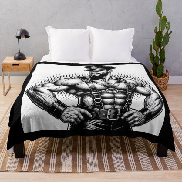 Item preview, Gay Gods Of Leather San Francisco Tom of Finland Tribute Pointillism Pop Art Design designed and sold by ItsAKinkThing.