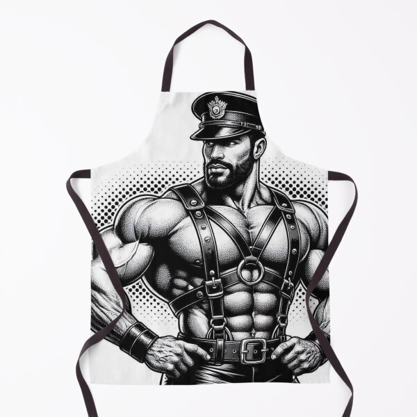 Item preview, Gay Gods Of Leather San Francisco Tom of Finland Tribute Pointillism Pop Art Design designed and sold by ItsAKinkThing.