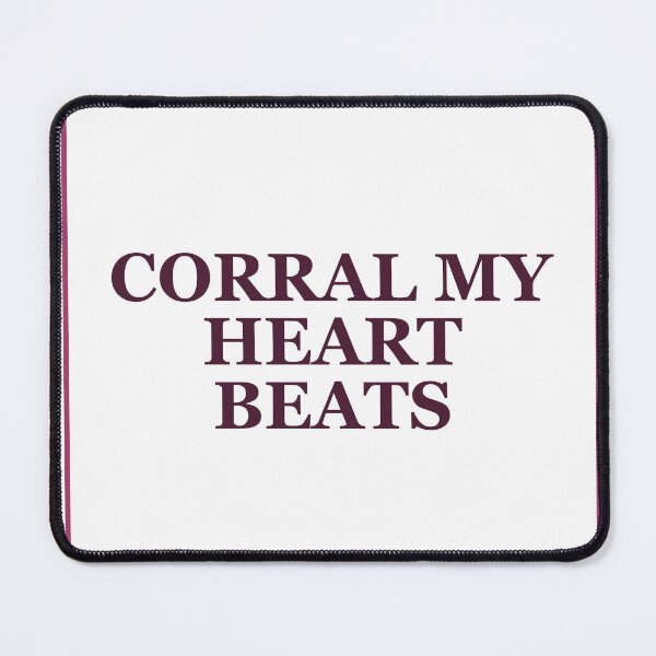 Item preview, "CORRAL MY HEART BEATS" Minimalist Quote Sticker designed and sold by QuirkThreadsCo.