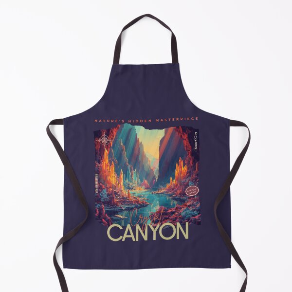 Item preview, Retro Crystal Canyon Travel Poster Natures Hidden Masterpiece designed and sold by KaBaRen.