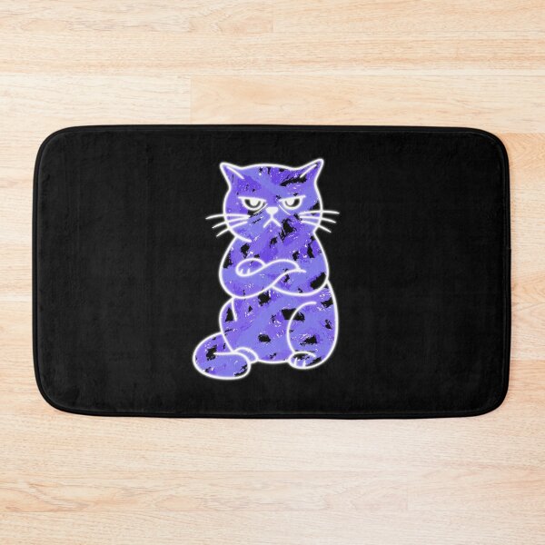 Item preview, The Skeptical Neon Purple Cat designed and sold by VOYID ART STUDIO.