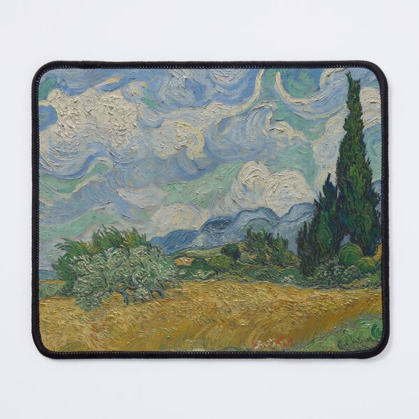 Item preview, Wheat Field with Cypresses By Van Gogh designed and sold by PoorlyDrawnLizz.
