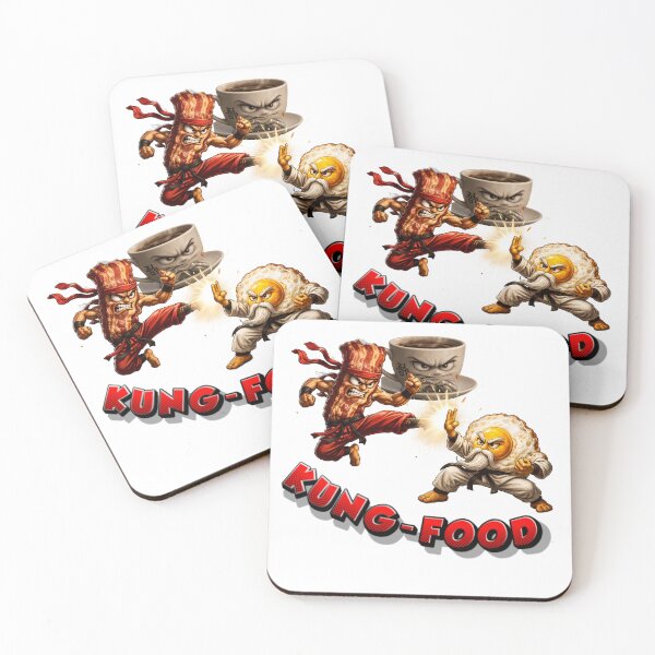 Item preview, Kung-Food: Bacon Attacks Egg | Funny Breakfast Battle designed and sold by Krystek-Studio .
