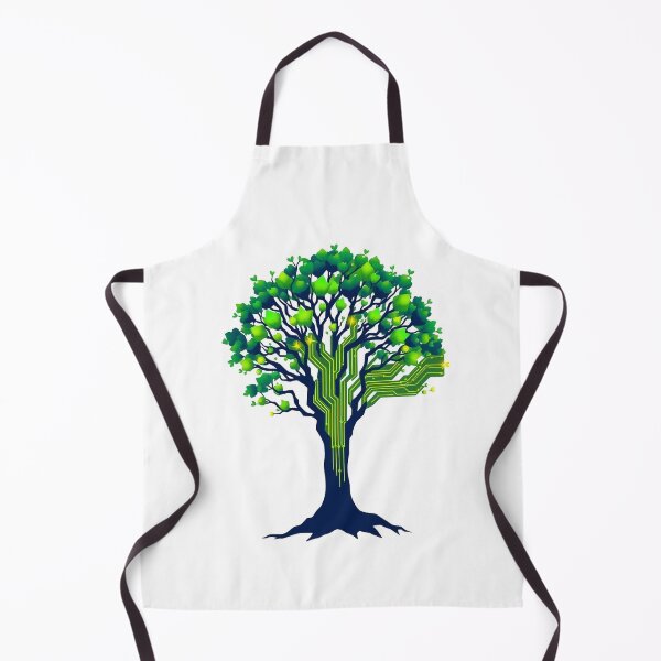 Item preview, Circuit Tree Tech Nature - Modern Graphic Art Stic designed and sold by QuirkThreadsCo.