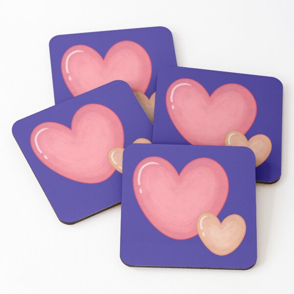 Item preview, Cute Pink and Peach Pastel Hearts Illustration designed and sold by ubborn.