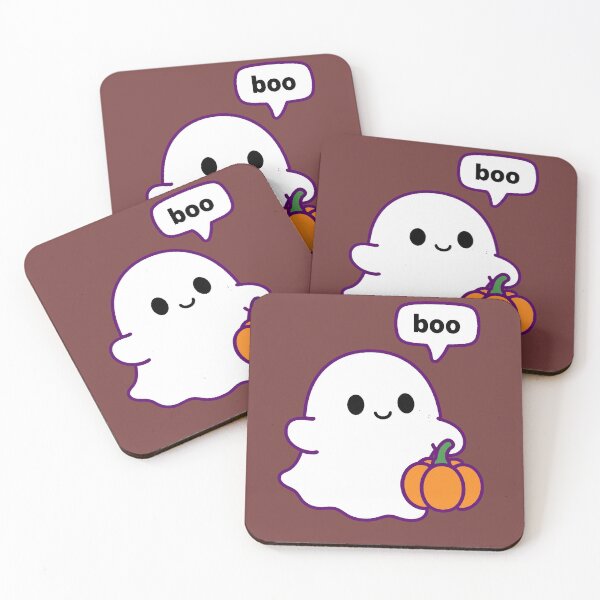 Item preview, Kawaii Boo Ghost with Pumpkin | Cute Halloween Design designed and sold by AstronautMerch.