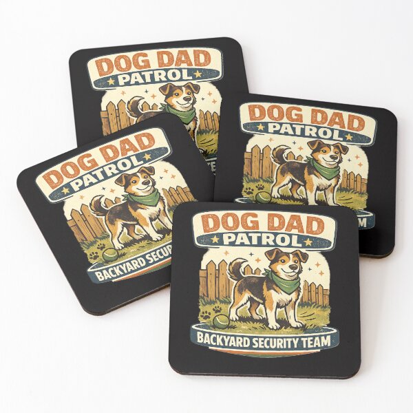 Item preview, Dog Dad Patrol Backyard Security Team designed and sold by Concrete Coffee Studio.