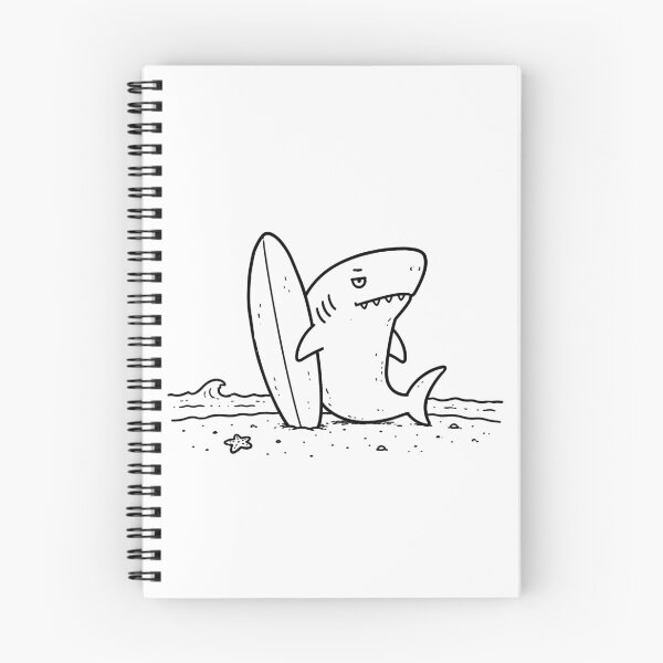 Item preview, Beach Security Funny Shark Lifeguard Travel Sketch Design designed and sold by MonkiFlipp.