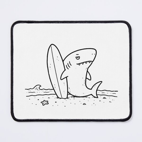 Item preview, Beach Security Funny Shark Lifeguard Travel Sketch Design designed and sold by MonkiFlipp.