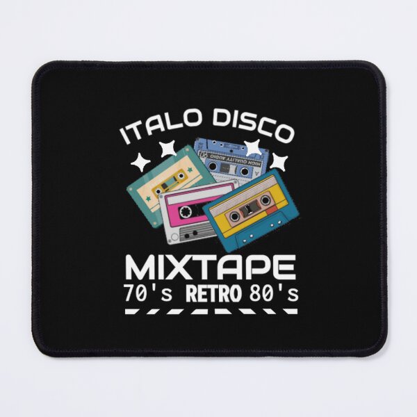 Item preview, Italo Disco Mixtape Retro black designed and sold by Graphroad.