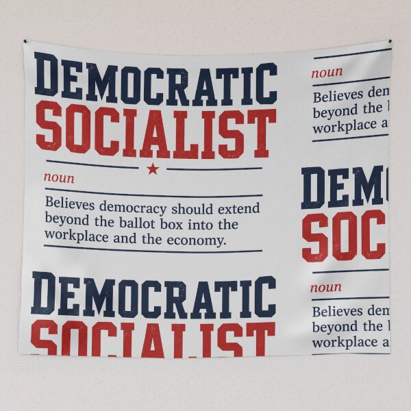 Item preview, Democratic Socialist Definition | Ballot Box and Economy Political Vintage Design designed and sold by ctrlaltcreator.