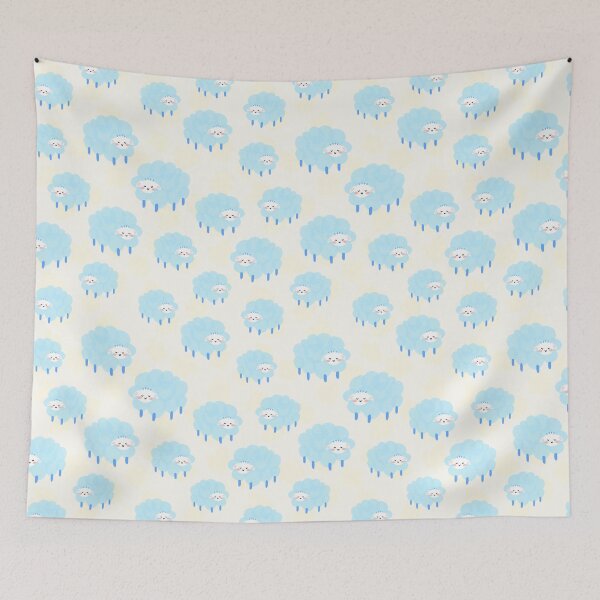 Item preview, Soft blue lazy sheep designed and sold by LiliLulu99.