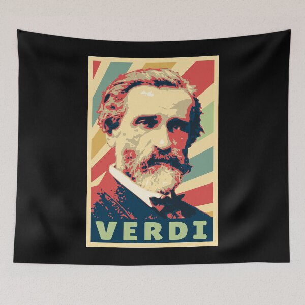Item preview, Giuseppe Verdi Opera Composer Pop Art Portrait designed and sold by marke770.