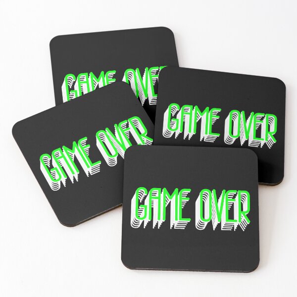 Item preview, GAME OVER — Futuristic Glitch Typography for Gamers designed and sold by downUnderInk.