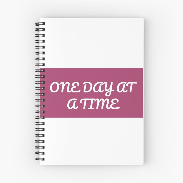 Item preview, "ONE DAY AT A TIME" Minimalist Quote T-Shirt designed and sold by QuirkThreadsCo.
