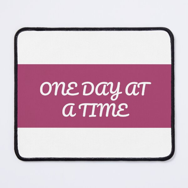Item preview, "ONE DAY AT A TIME" Minimalist Quote T-Shirt designed and sold by QuirkThreadsCo.