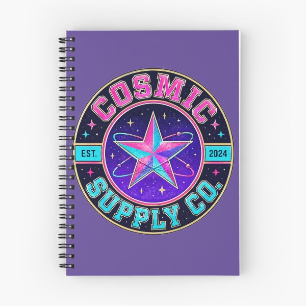 Item preview, Cosmic Supply Co Retro Y2K Vaporwave Star Badge Logo designed and sold by LumoviaStudios.
