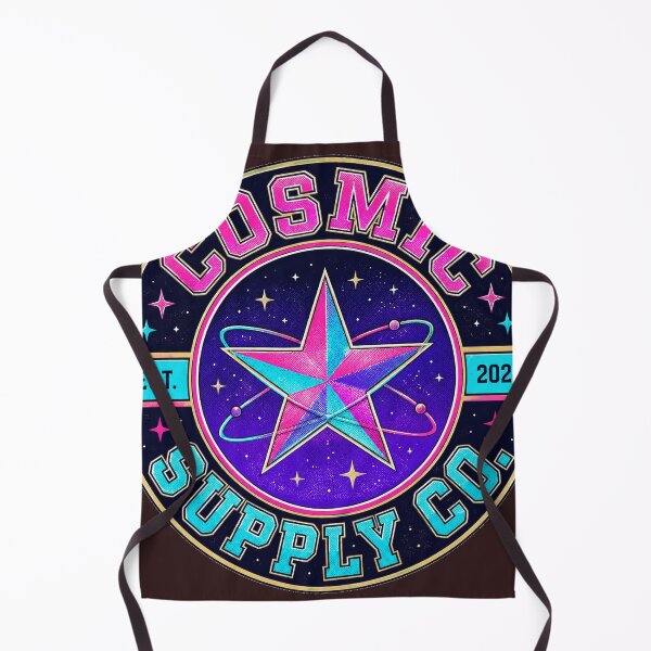 Item preview, Cosmic Supply Co Retro Y2K Vaporwave Star Badge Logo designed and sold by LumoviaStudios.