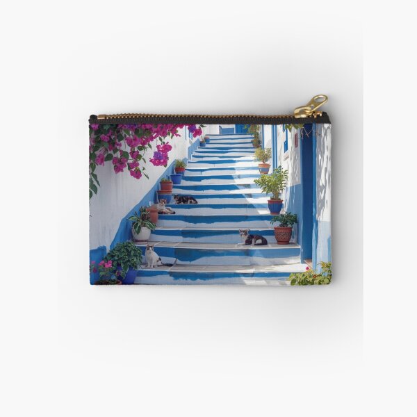 Item preview, Sidi Bou Said Blue White Stairs designed and sold by carthagia.