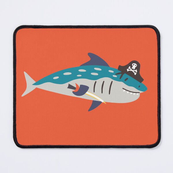 Item preview, Pirate Shark with Sword Cartoon designed and sold by junkydotcom.