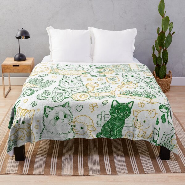 Item preview, Farm Cats Cute Farmhouse Kitten Design Country Decor designed and sold by TerScott.