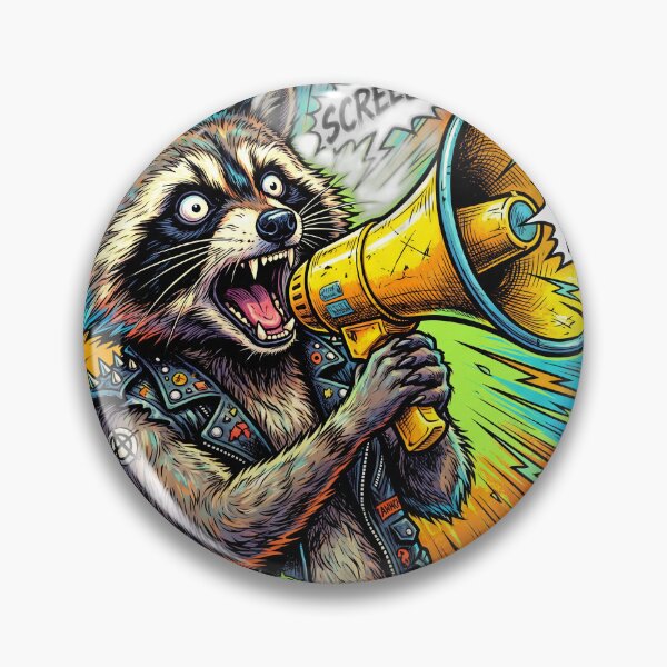 Item preview, Chaotic Raccoon Megaphone I Hate Being Nonchalant designed and sold by ryanguas.