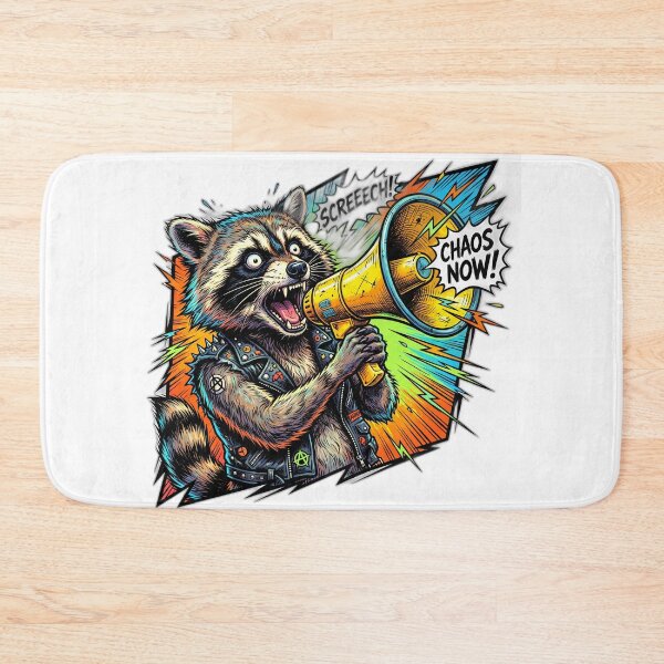 Item preview, Chaotic Raccoon Megaphone I Hate Being Nonchalant designed and sold by ryanguas.