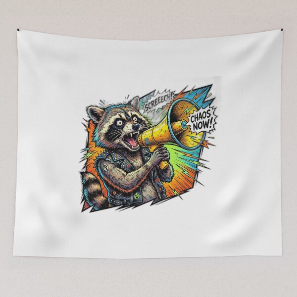 Item preview, Chaotic Raccoon Megaphone I Hate Being Nonchalant designed and sold by ryanguas.