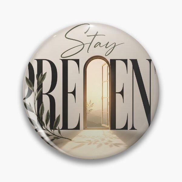 Item preview, Stay Present Botanical Typography Print  designed and sold by Presshue.