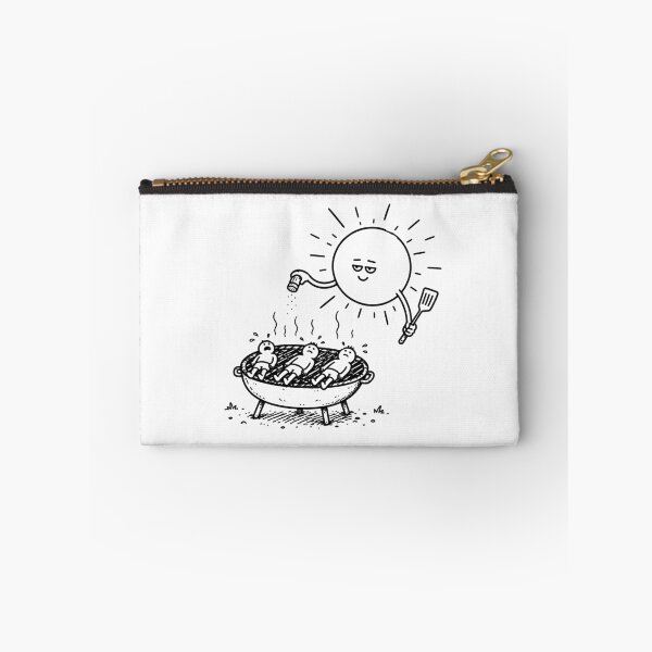Item preview, Funny BBQ Sun Grilling Tourists Summer Travel Humor Sketch Design designed and sold by MonkiFlipp.