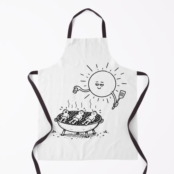 Item preview, Funny BBQ Sun Grilling Tourists Summer Travel Humor Sketch Design designed and sold by MonkiFlipp.