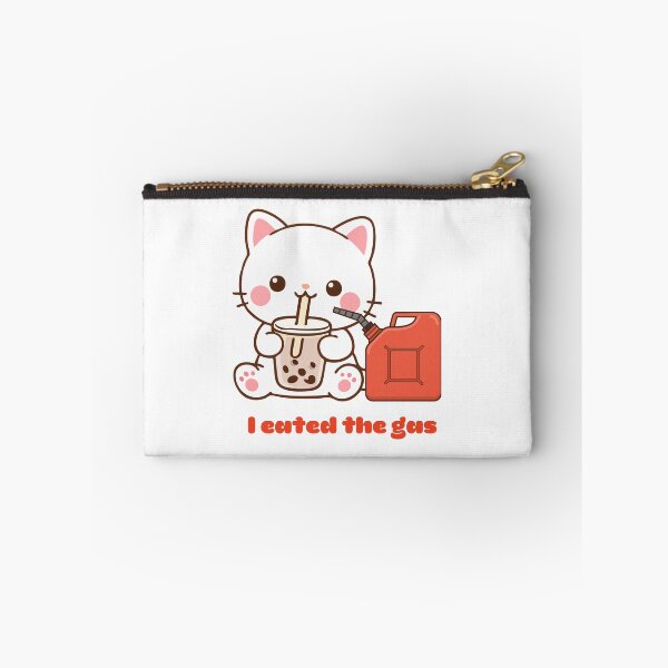 Item preview, I Eated The Gas Kawaii Boba Tea Cat designed and sold by Cafya.