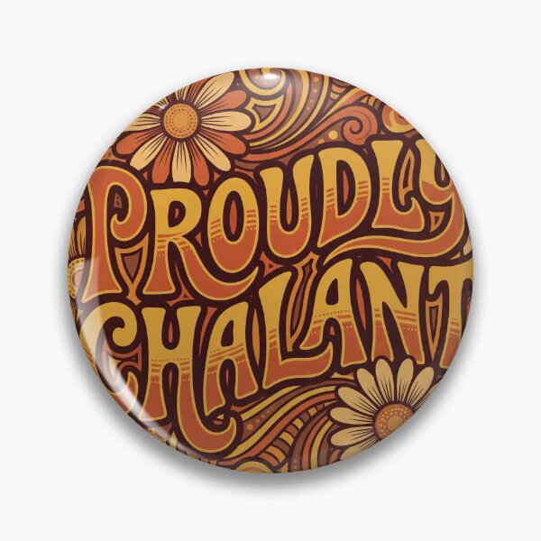 Item preview, Proudly Chalant 70s Retro Groovy Floral Emblem designed and sold by ryanguas.