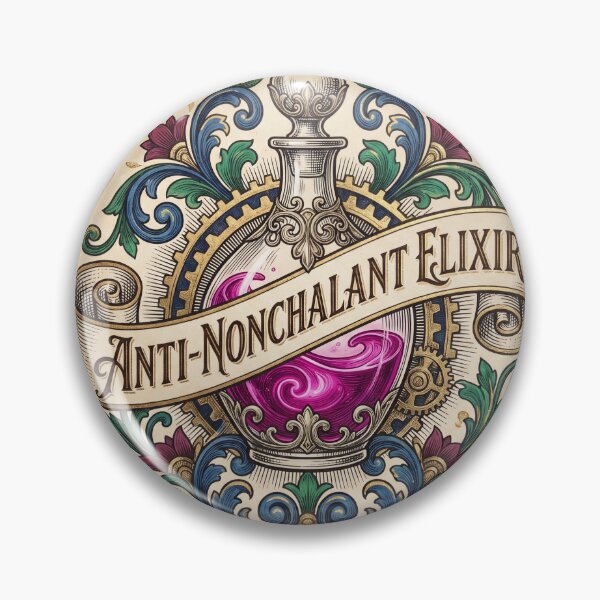 Item preview, Anti-Nonchalant Elixir Vintage Apothecary Potion designed and sold by ryanguas.