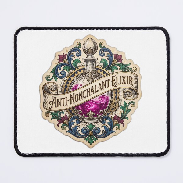 Item preview, Anti-Nonchalant Elixir Vintage Apothecary Potion designed and sold by ryanguas.