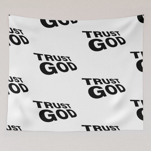Item preview, Trust God – Christian Faith Typography T-Shirt Design designed and sold by CrossCrafted.