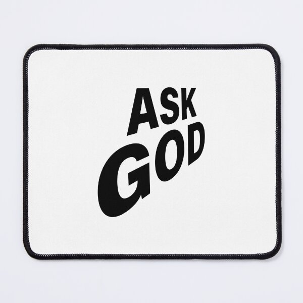 Item preview, Ask God – Christian Faith Typography T-Shirt Design designed and sold by CrossCrafted.