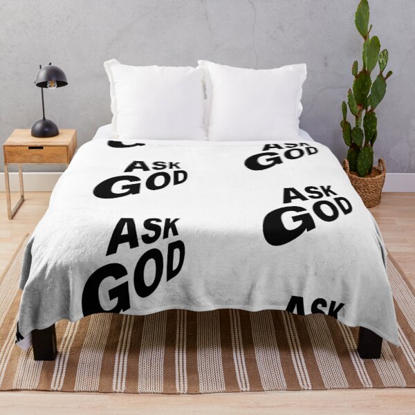 Item preview, Ask God – Christian Faith Typography T-Shirt Design designed and sold by CrossCrafted.