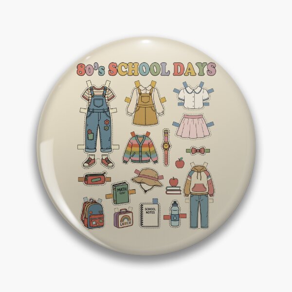 Item preview, 80s Back to School Paper Doll. #2 designed and sold by EunsooLee.