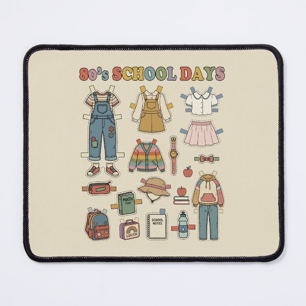 Item preview, 80s Back to School Paper Doll. #2 designed and sold by EunsooLee.