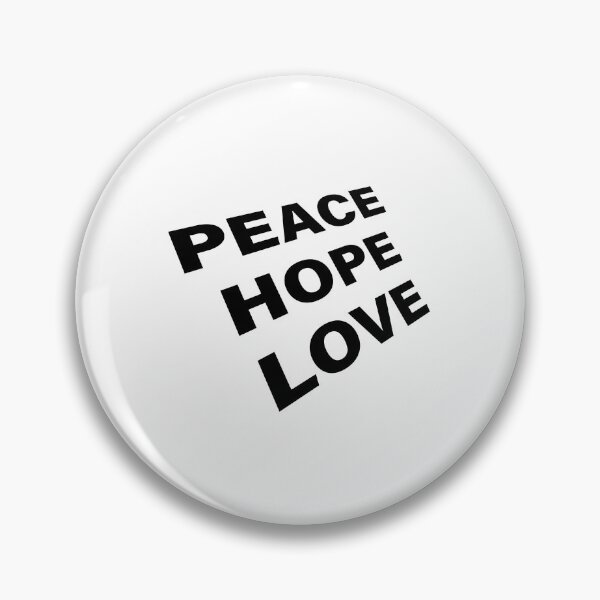 Item preview, Peace Hope Love – Christian Faith Typography T-Shirt Design designed and sold by CrossCrafted.