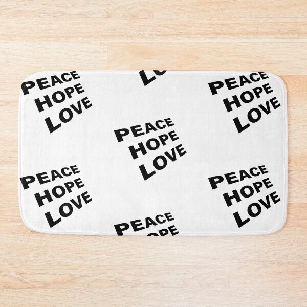 Item preview, Peace Hope Love – Christian Faith Typography T-Shirt Design designed and sold by CrossCrafted.