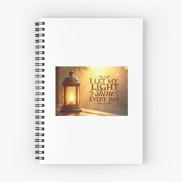 Item preview, I Let My Light Shine Every Day – Christian Lantern Inspirational Typography designed and sold by Alpha-Hood.