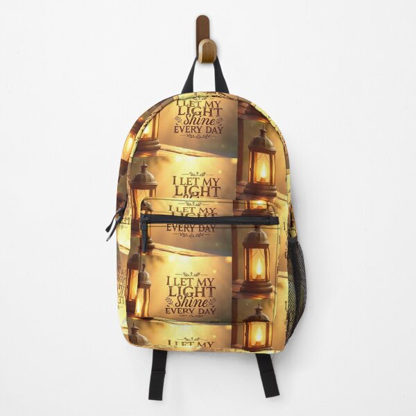 Item preview, I Let My Light Shine Every Day – Christian Lantern Inspirational Typography designed and sold by Alpha-Hood.